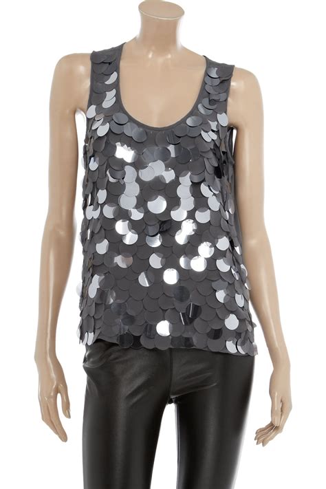michael kors pailletten top